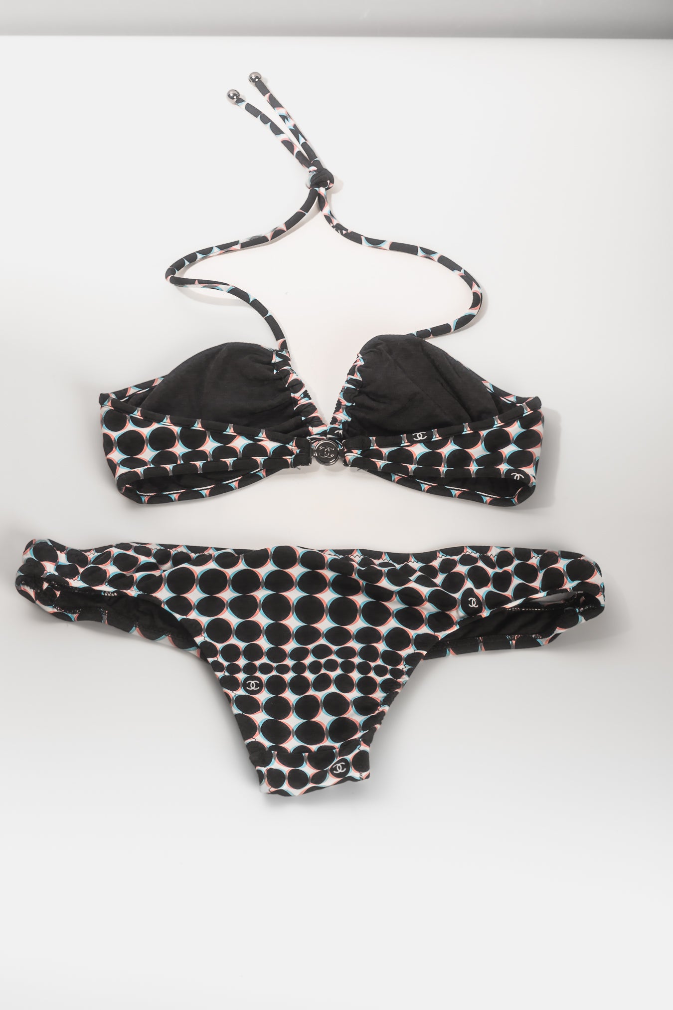 CHANEL - BIKINI BLACK & WHITE SIZE 36 FR