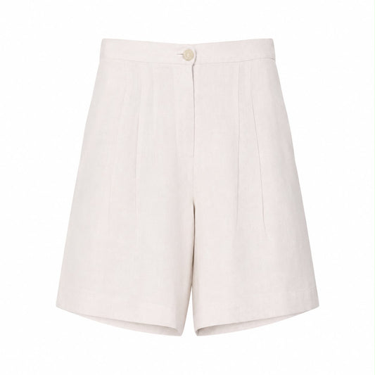 CHANEL - SHORTS ECRU LINEN 38 FR