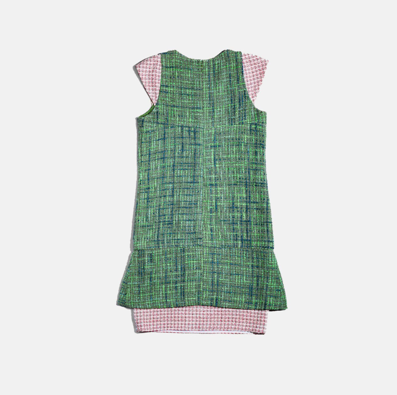 CHANEL - DRESS MIDI MULTICOLOR SIZE 38 FR
