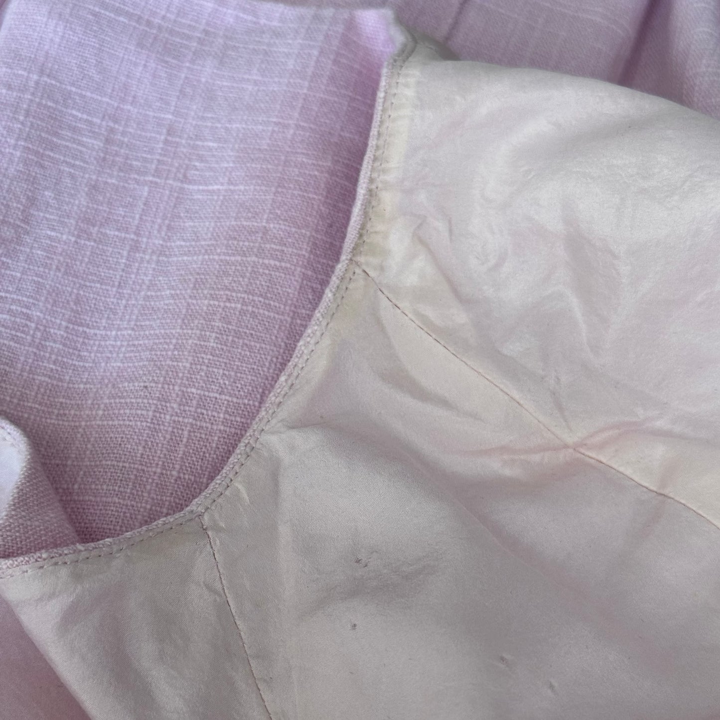 CHANEL - DRESS MIDI PINK COTTON SIZE 40 FR