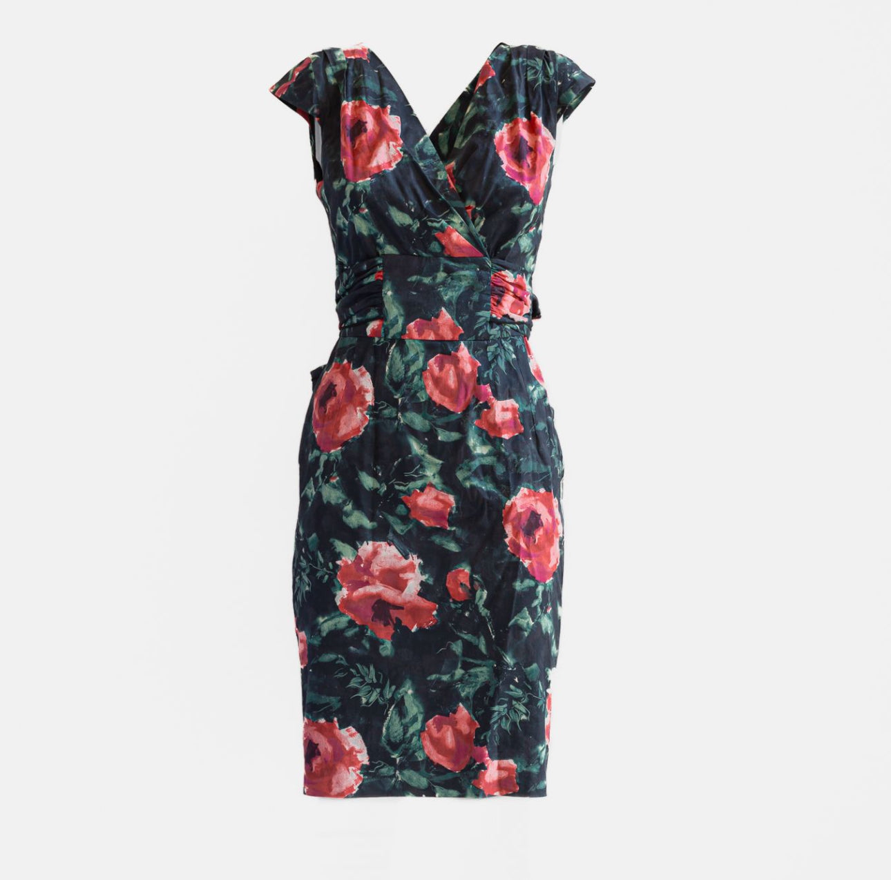 DOLCE & GABBANA - DRESS MIDI FLORAL PRINT SIZE 38 IT