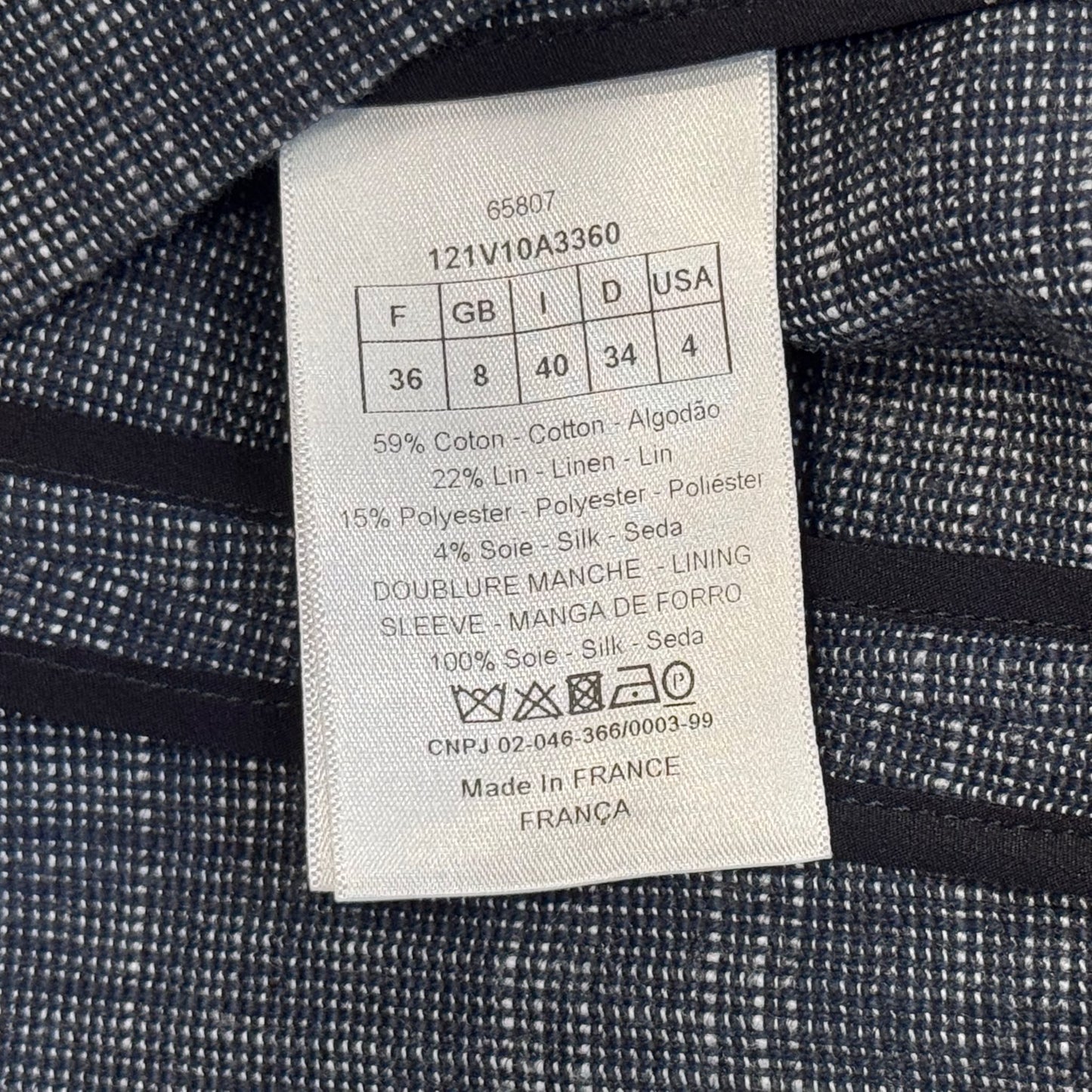 DIOR - JACKET AND SKORT SET BLUE SIZE 36/38 FR