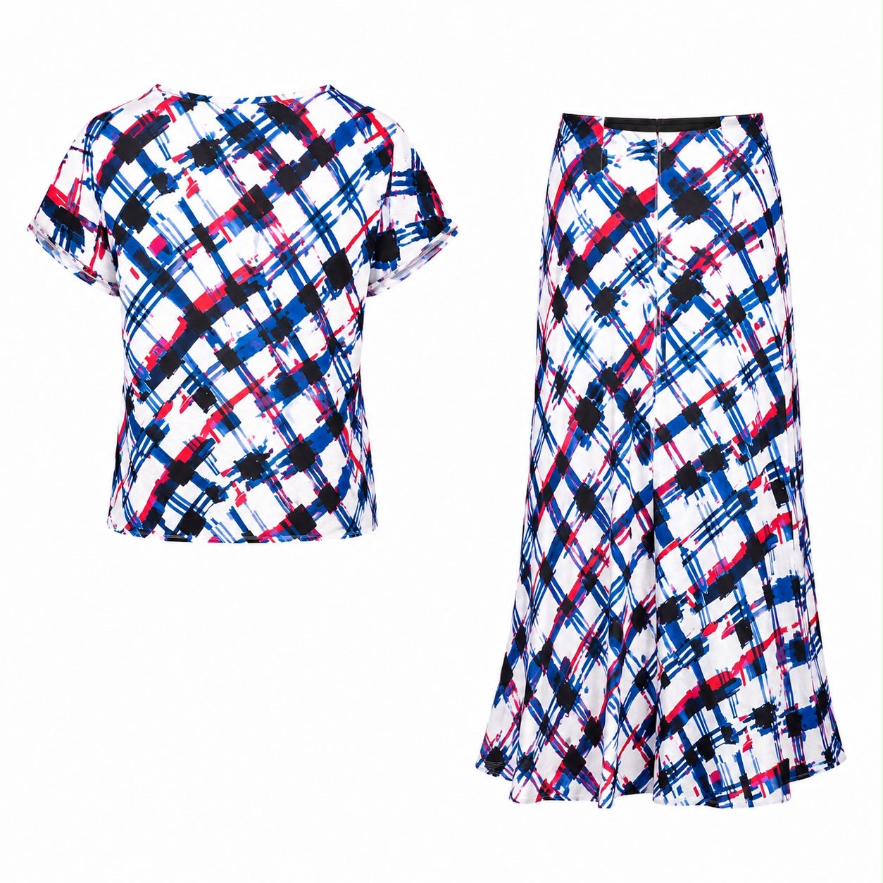CHANEL - SET T-SHIRT AND LONG SKIRT SIZE MULTICOLOR 34 FR