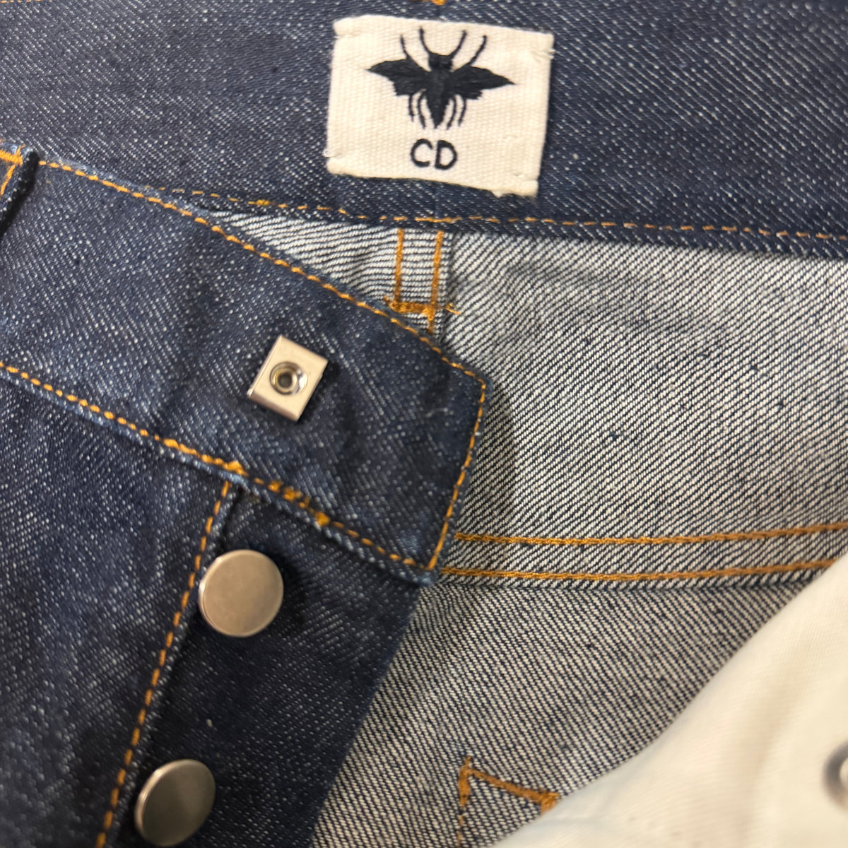 DIOR - JEANS BLUE STRAIGHT-LEG SIZE 34 FR