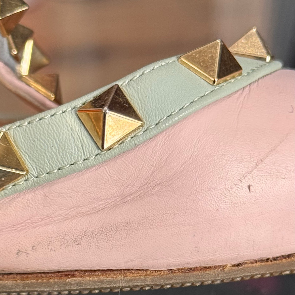 VALENTINO - PUMPS ROCKSTUD ANKLE STRAP SIZE 40,5 EU