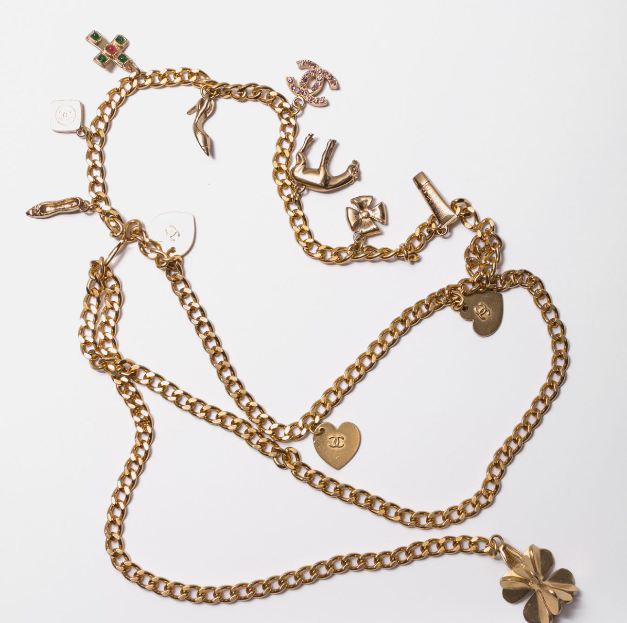 CHANEL - BELT GOLD CHAIN WITH CHARMS