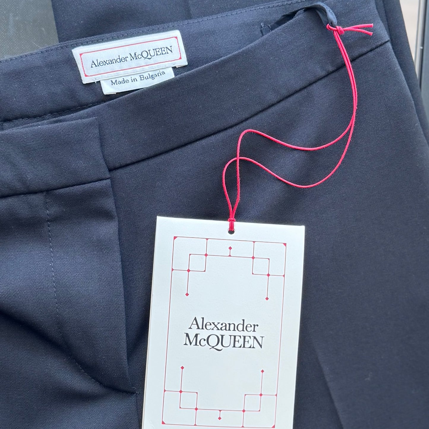 ALEXANDER MCQUEEN - SUIT JACKET & TROUSERS BLACK WOOL 36FR/38FR