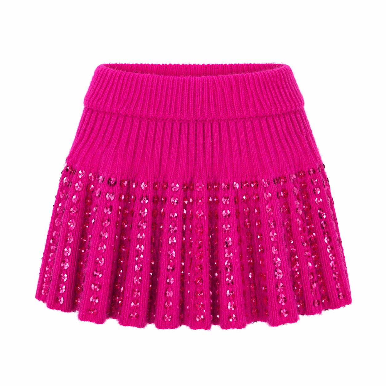 VALENTINO - *RUNWAY* SET SWEATER AND SKIRT PINK SIZE S