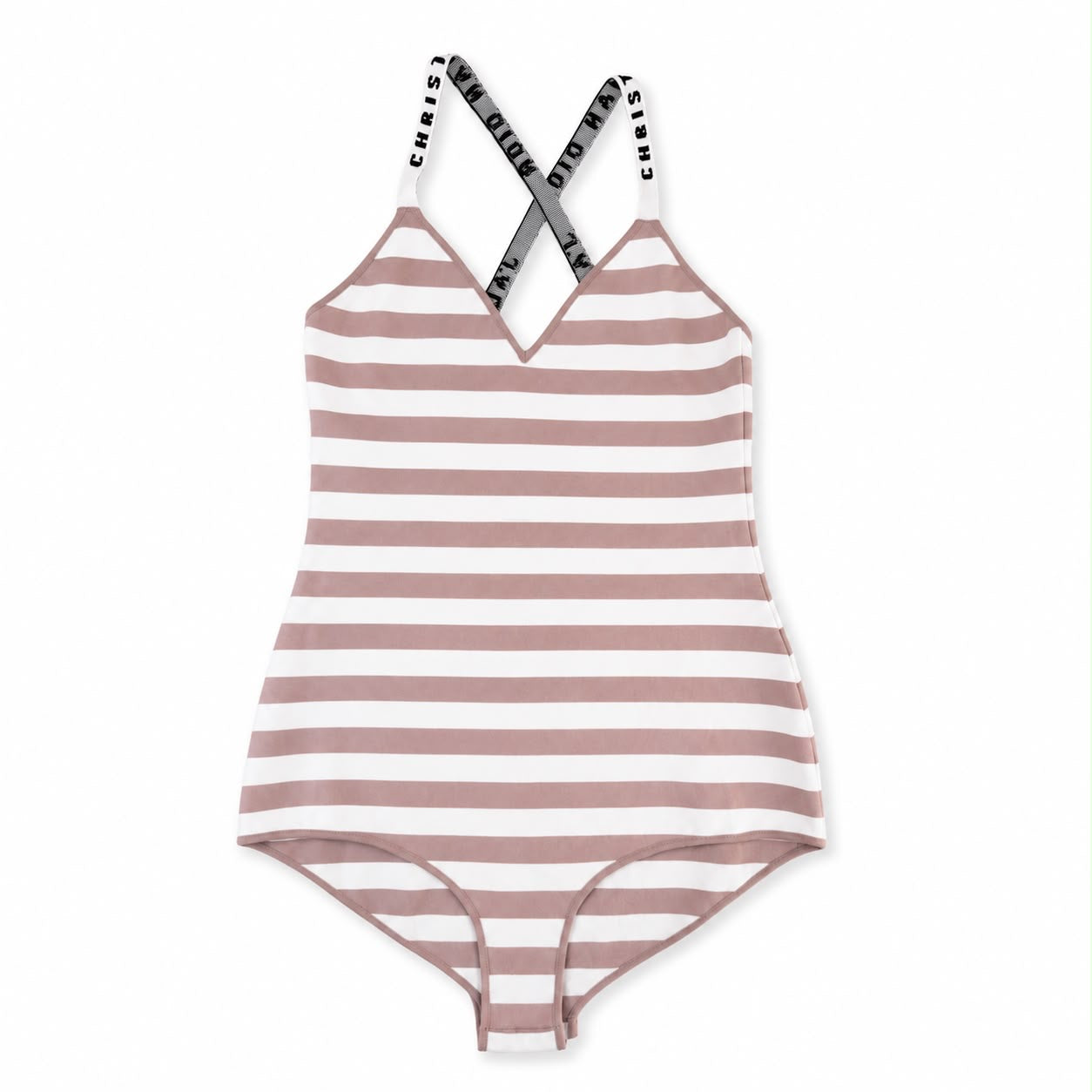 DIOR - BODY J’ADIOR STRIPED WHITE AND PINK SIZE S