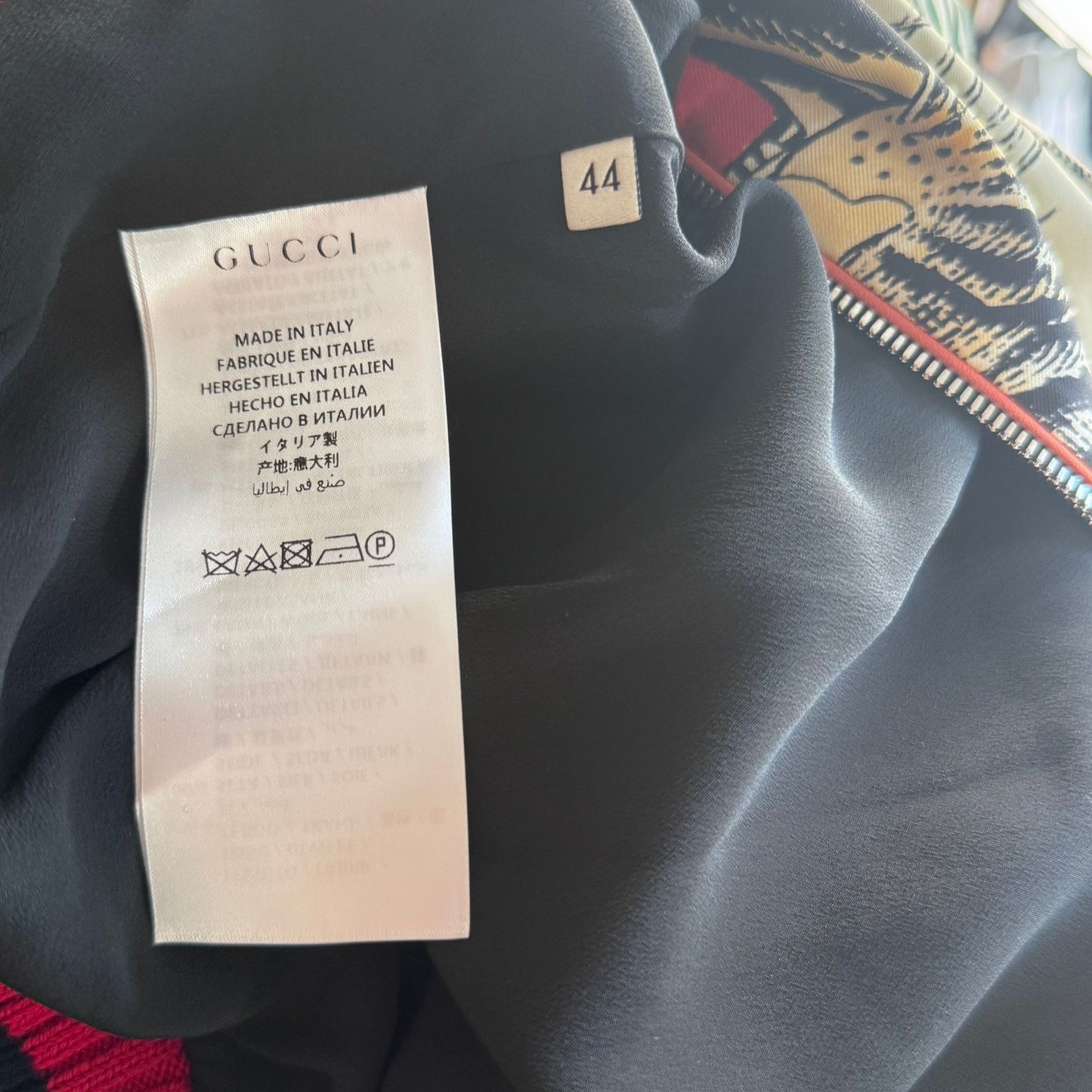 GUCCI - BOMBER SILK JACKET TIGER MULTICOLOR SIZE 44 IT
