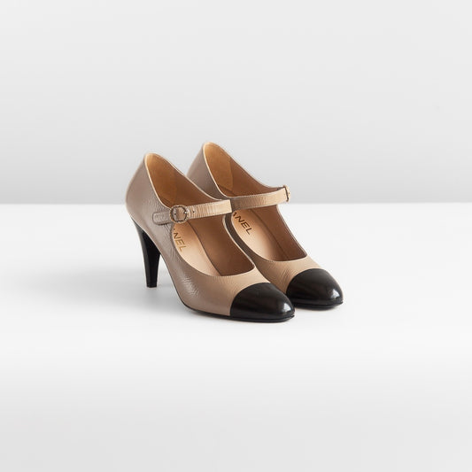 CHANEL - *BRAND NEW* PUMPS MARY JANE BICOLOR SIZE 39 EU