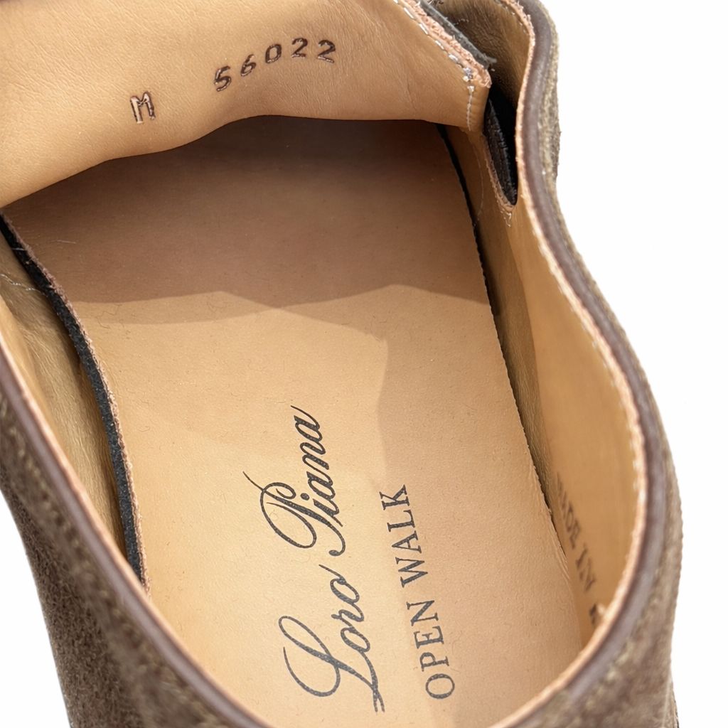 LORO PIANA - LOAFERS OPEN WALK BROWN SUEDE SIZE 36 EU