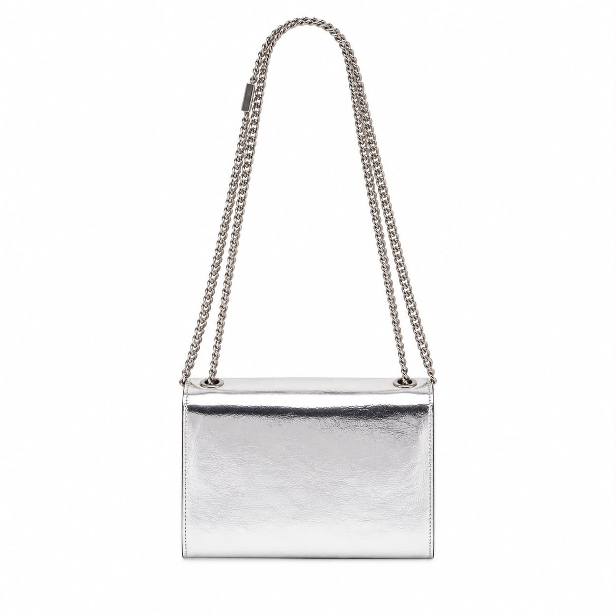 SAINT LAURENT - KATE BAG MIRRORED SILVER VINYL