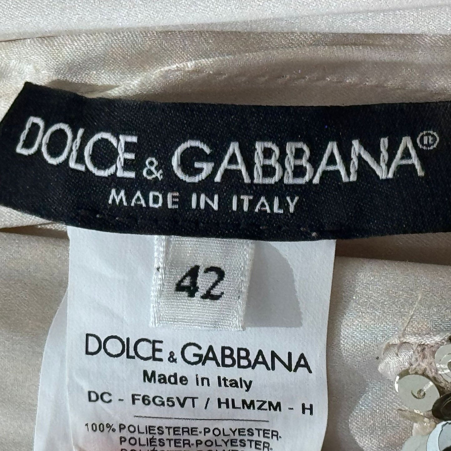 DOLCE & GABBANA - LONG DRESS SEQUIN MERMAID SIZE 42 IT