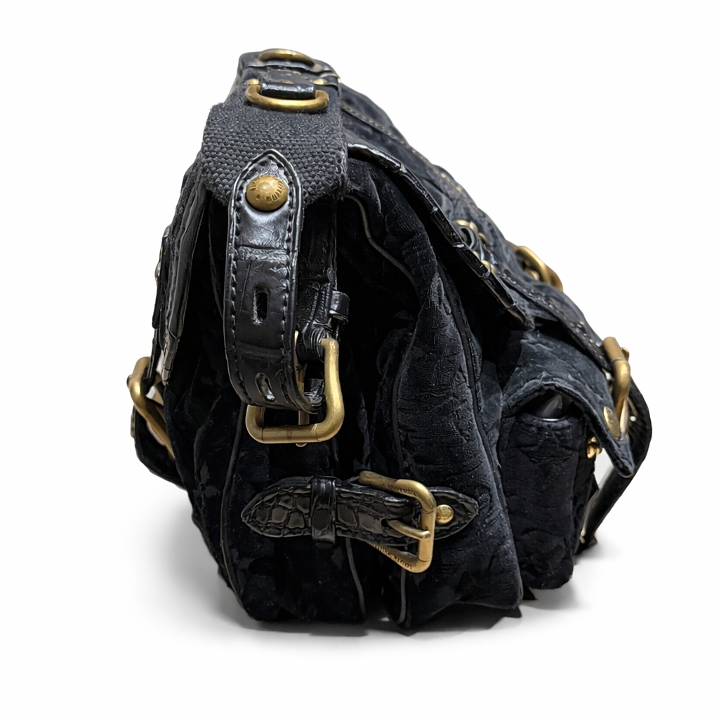 LOUIS VUITTON - BAG MESSENGER CLYDE MONOGRAM VELVET BLACK