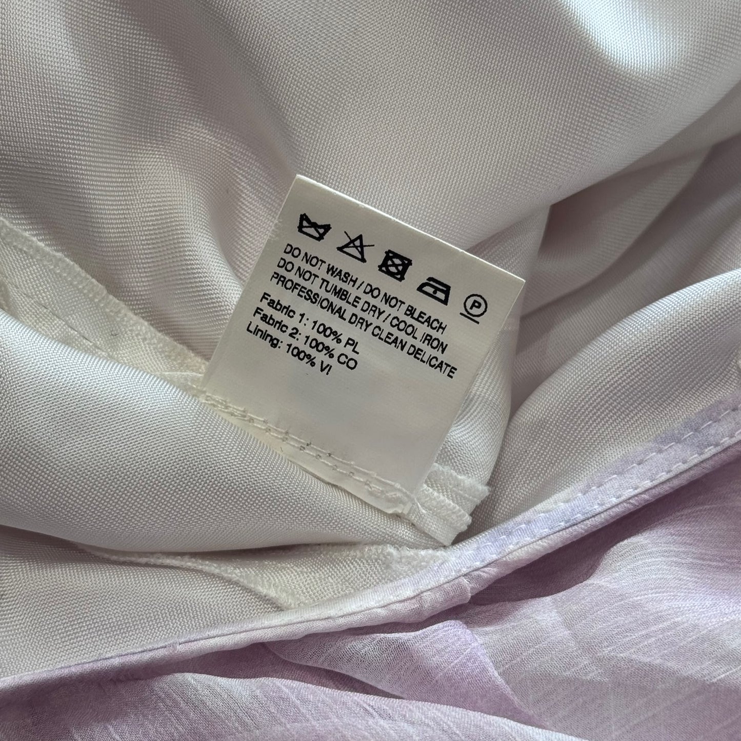 JACQUEMUS - MAXI DRESS CHECKED CHIFFON IN PINK AND WHITE SIZE 34 FR