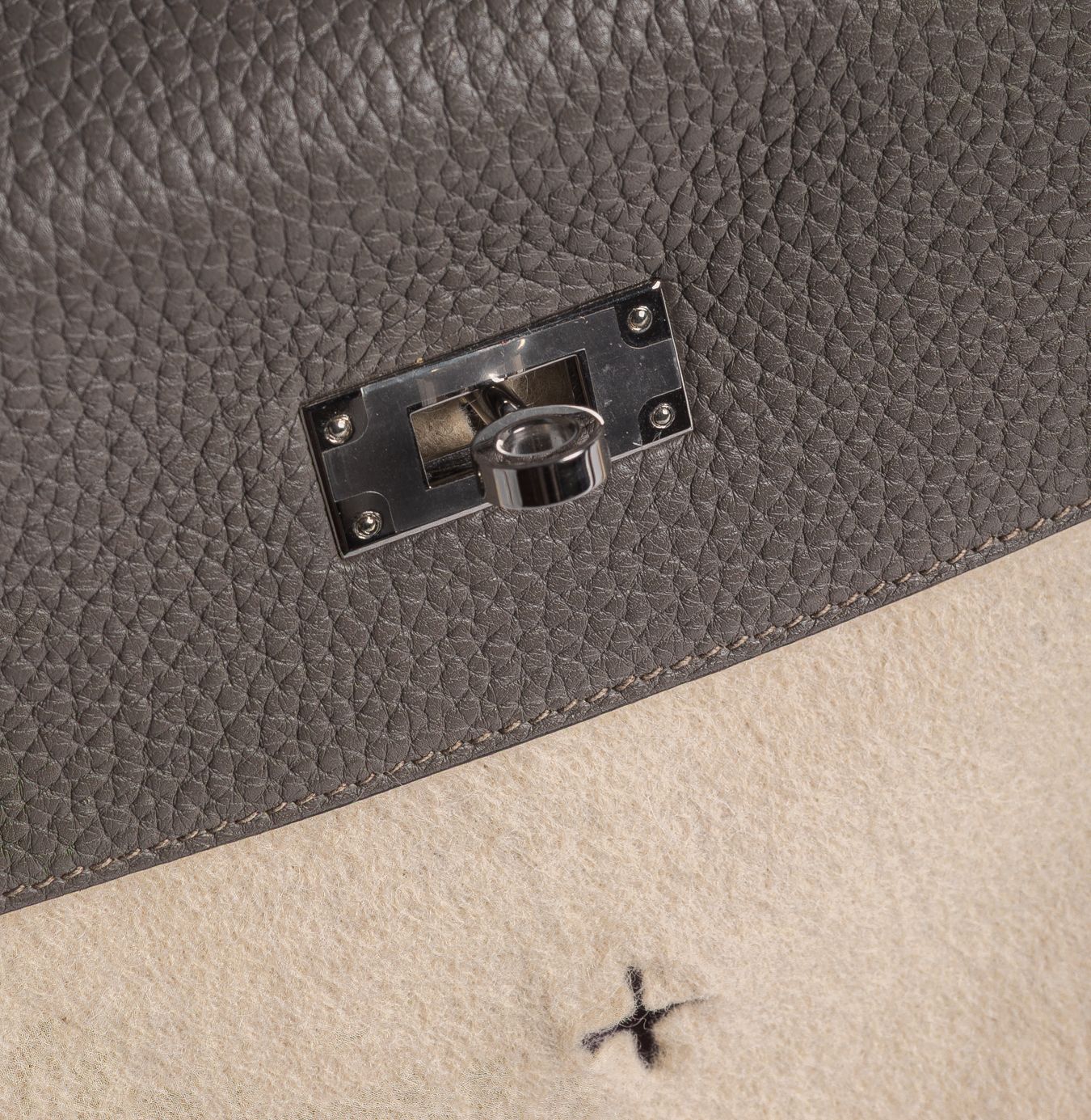 HERMÈS - BAG KELLY 32 ARLEQUIN CLEMENCE LEATHER