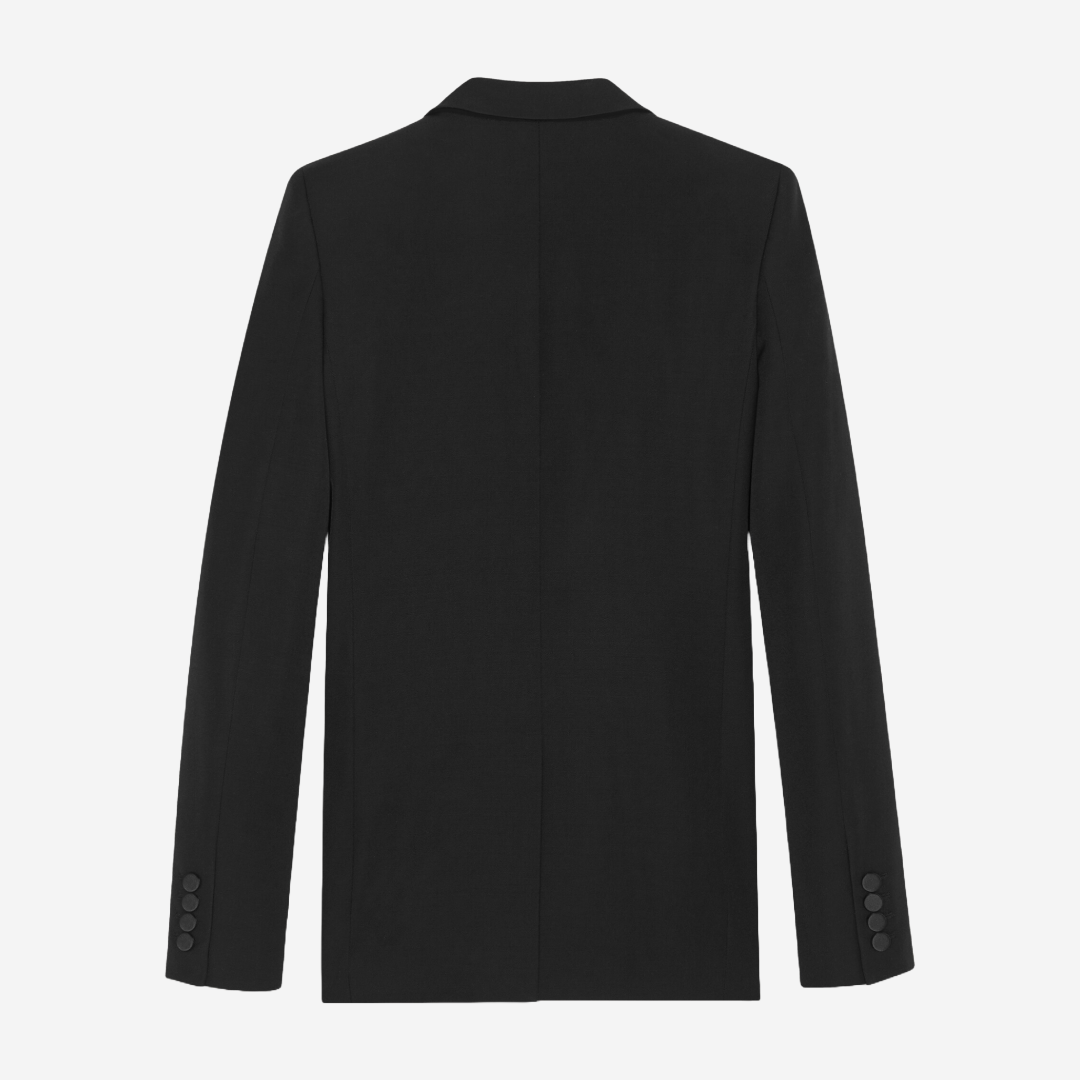 SAINT LAURENT - JACKET TUXEDO BLACK SIZE 36 FR