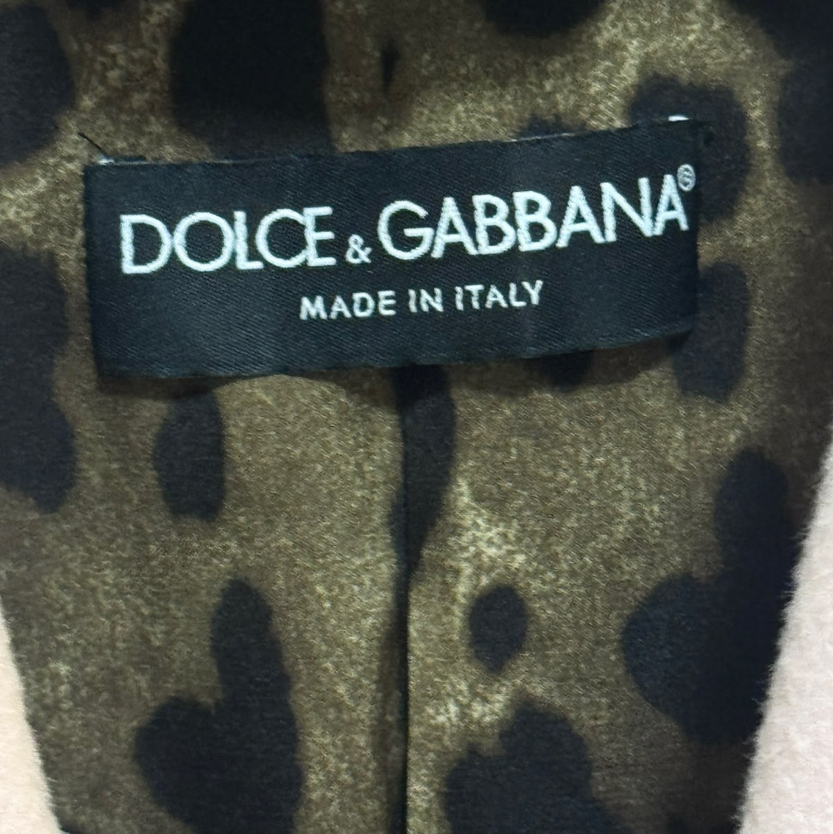 DOLCE & GABBANA - LONG COAT BON TON PINK WOOL SIZE 38 IT