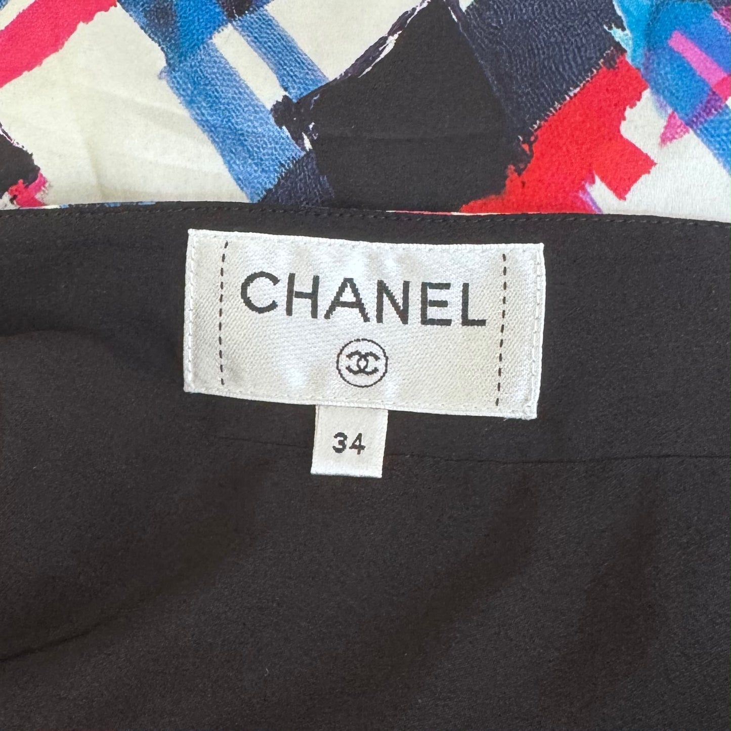 CHANEL - SET T-SHIRT AND LONG SKIRT SIZE MULTICOLOR 34 FR
