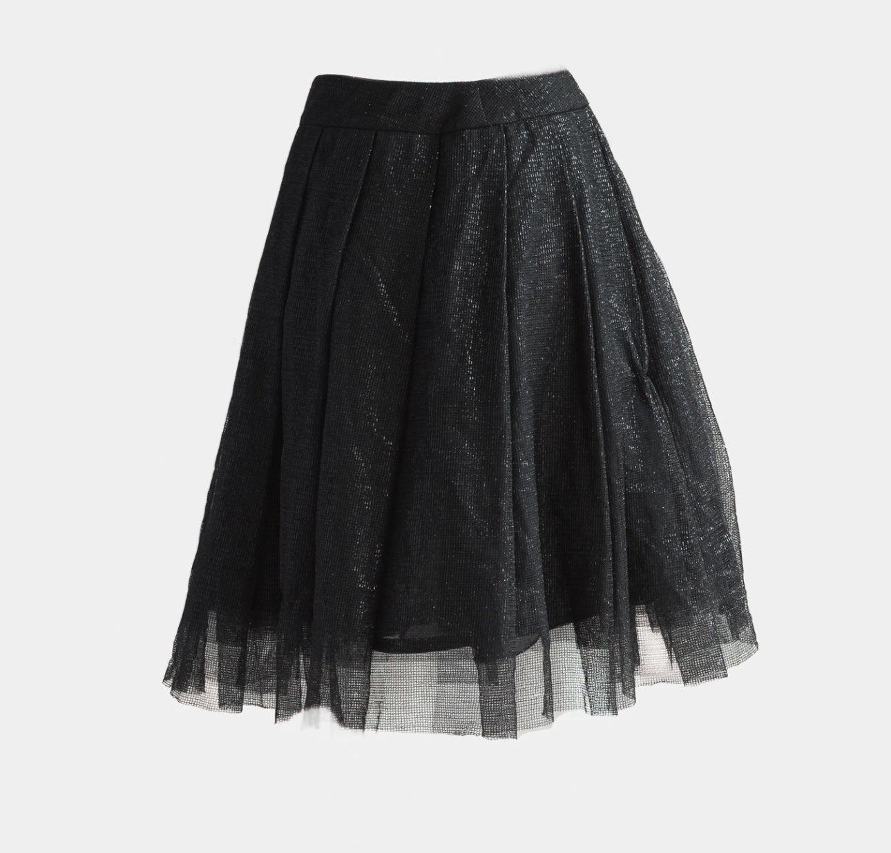 CHANEL - SKIRT MINI BLACK SIZE 38 FR