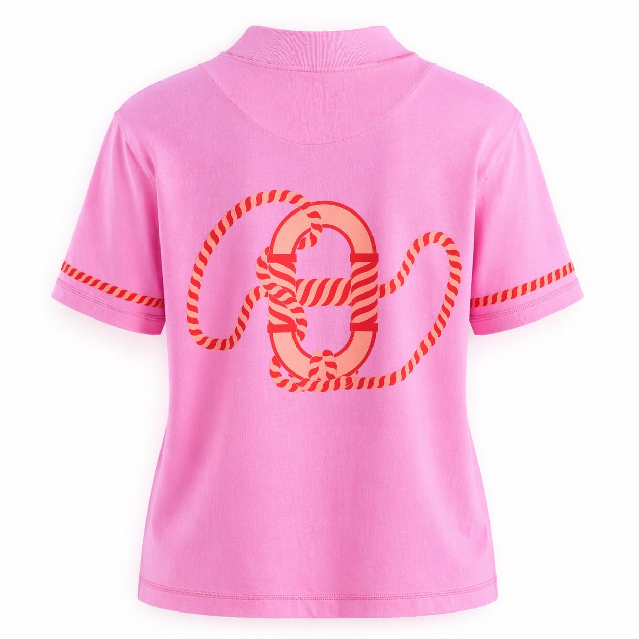 HERMÈS - T-SHIRT PINK COTTON SIZE 34 FR