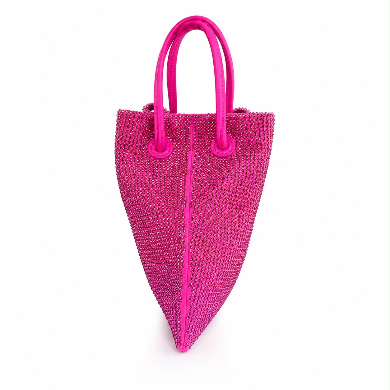 VERSACE - BUCKET BAG MEDUSA CRYSTAL DRAWSTRING FUCHSIA