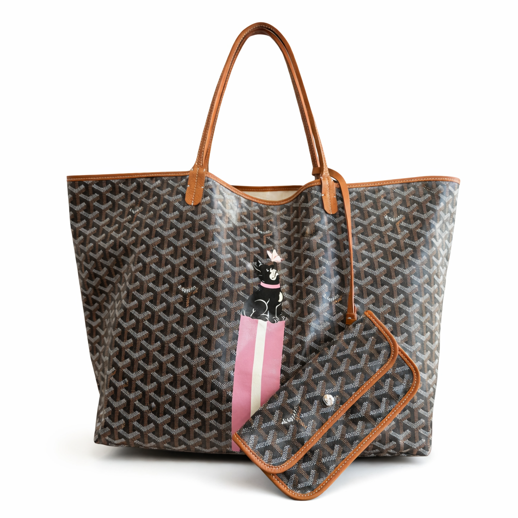 GOYARD - *NEVER USED* TOTE BAG SAINT LOUIS GM “HULOT” MOTIF