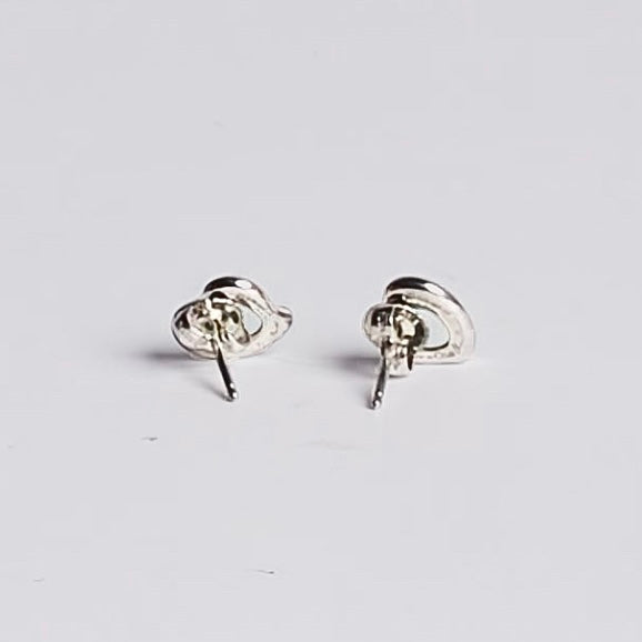 TIFFANY & CO. - EARRINGS OPEN HEART ELSA PERETTI PLATINUM & DIAMONDS