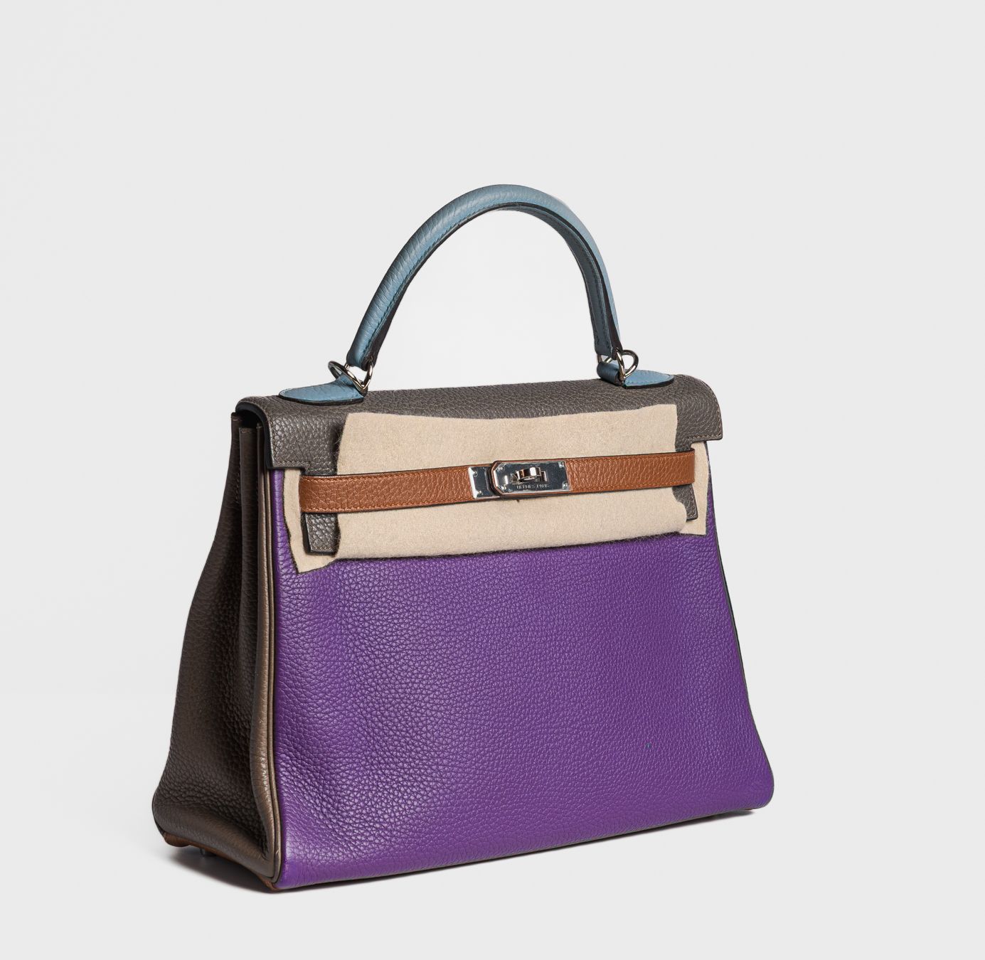 HERMÈS - BAG KELLY 32 ARLEQUIN CLEMENCE LEATHER