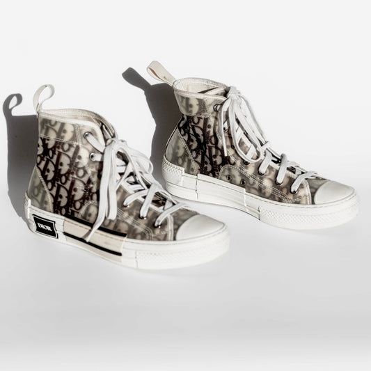 DIOR - SNEAKERS HIGH OBLIQUE MODEL B23 SIZE 39 EU