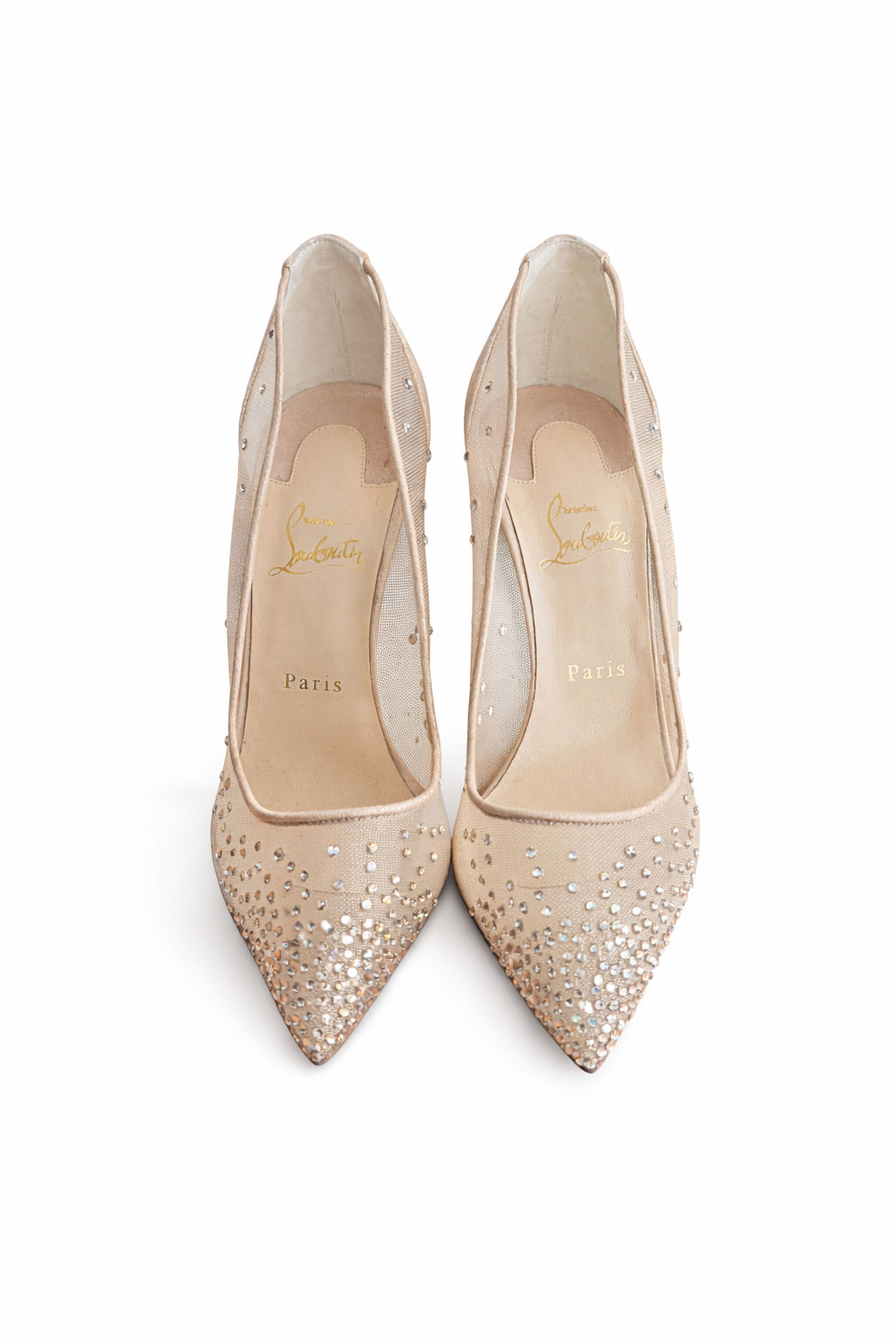 LOUBOUTIN - *BRAND NEW* PUMPS FOLLIES STRASS 100mm SIZE 39 EU