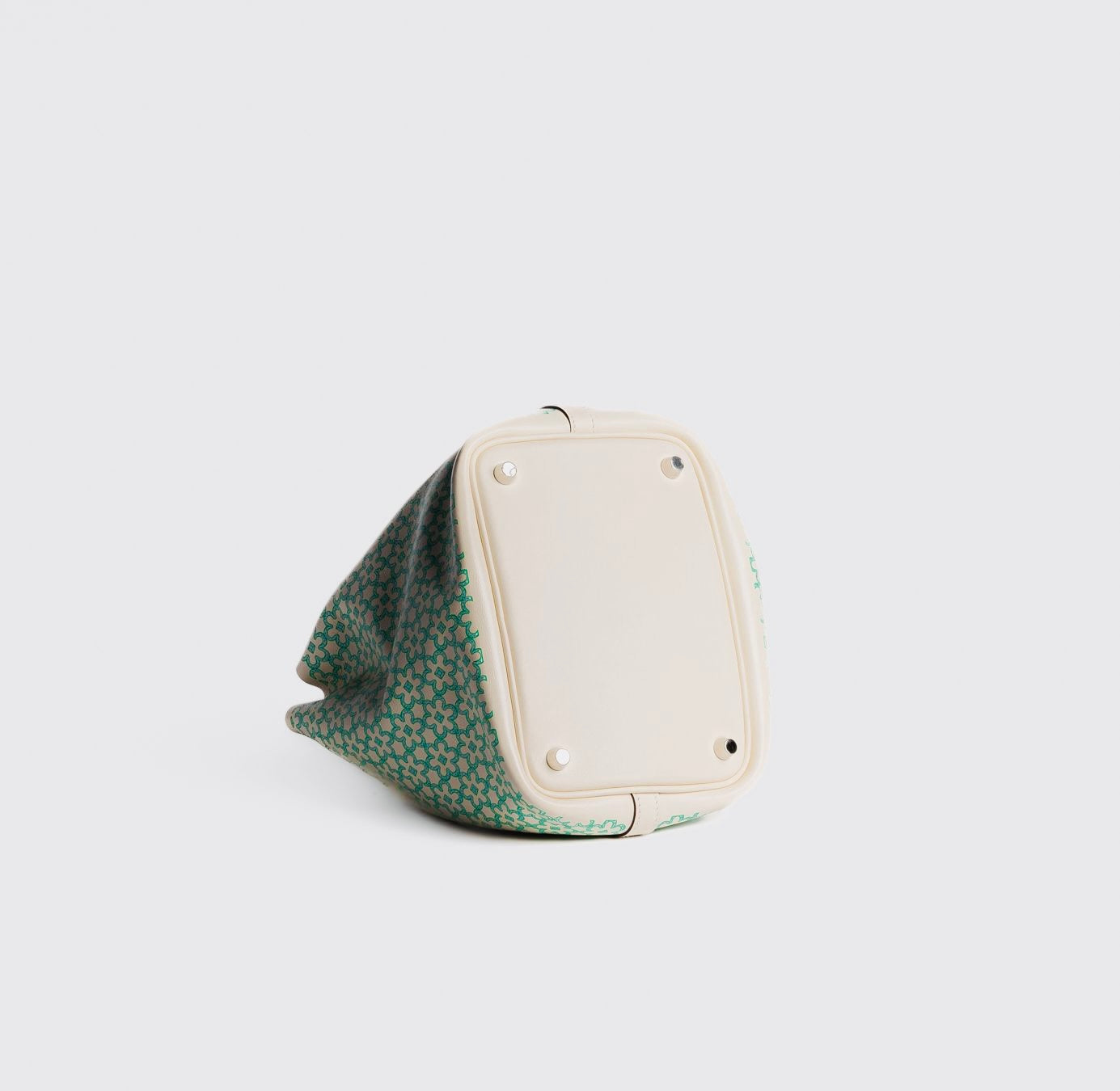 HERMÈS - *NEVER USED* BAG PICOTIN LOCK 18 LIMITED EDITION SWIFT NATA & GREEN DAISY