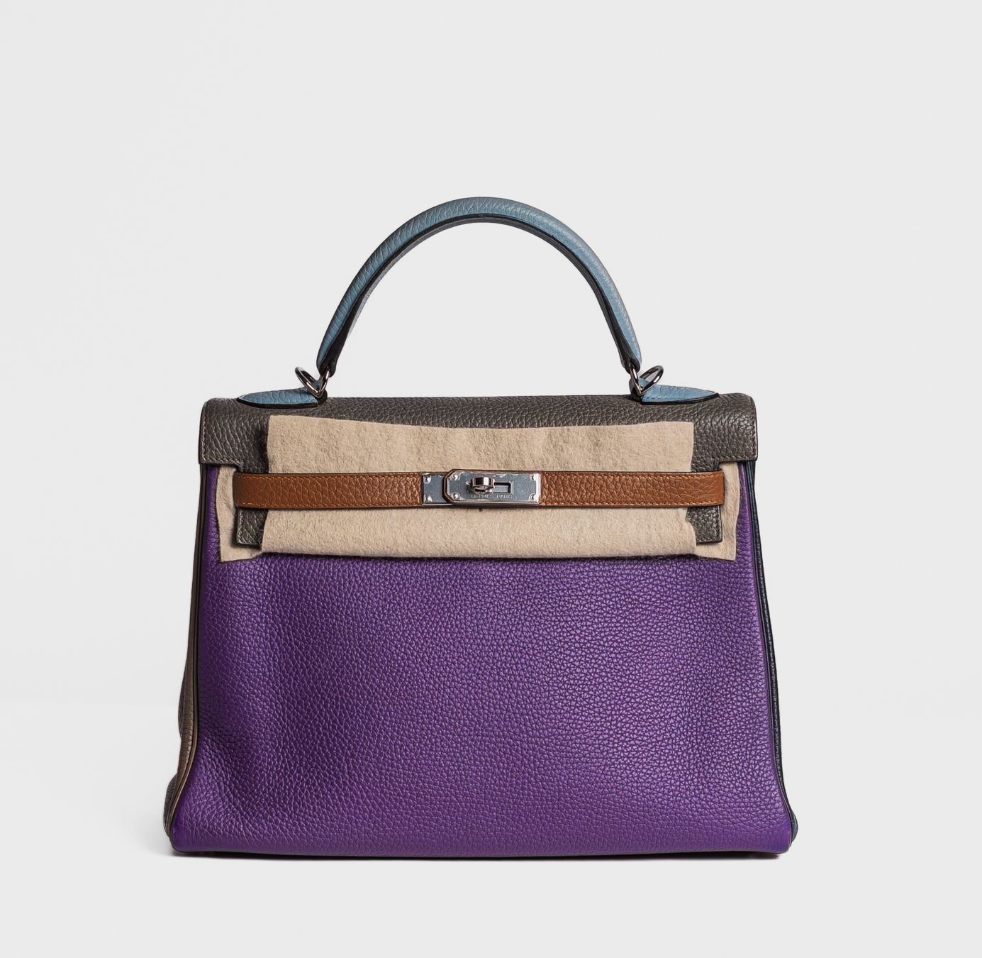 HERMÈS - BAG KELLY 32 ARLEQUIN CLEMENCE LEATHER