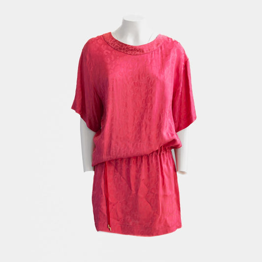 LOUIS VUITTON - DRESS MINI LEOPARD PRINT PINK SIZE 40 FR