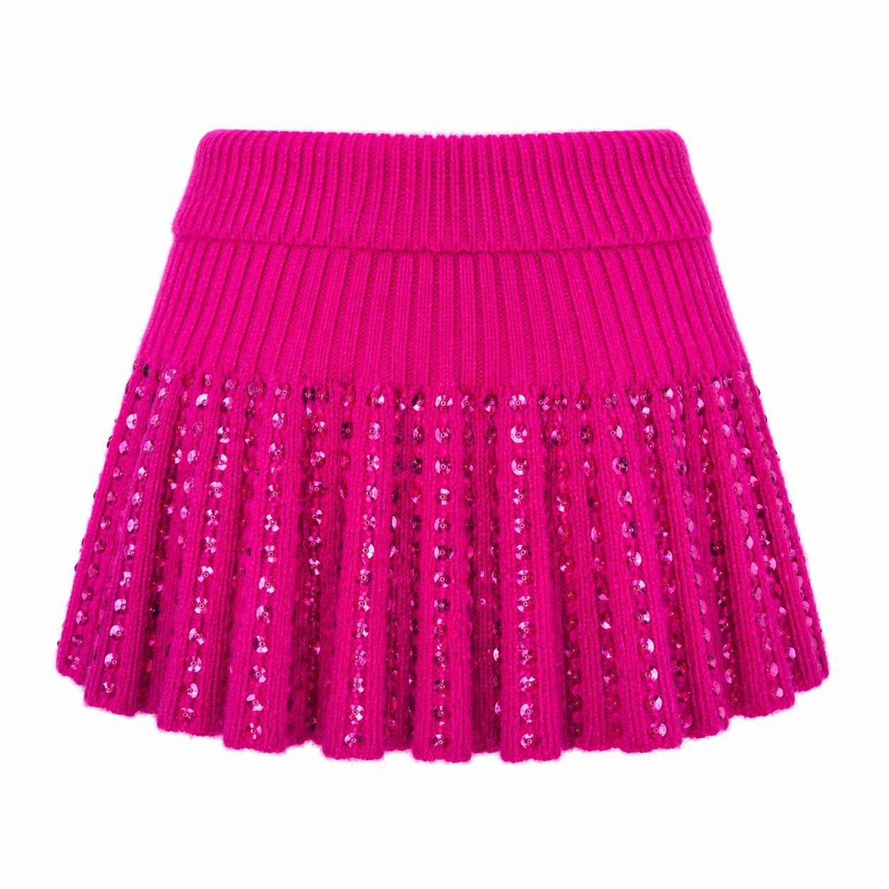 VALENTINO - *RUNWAY* SET SWEATER AND SKIRT PINK SIZE S
