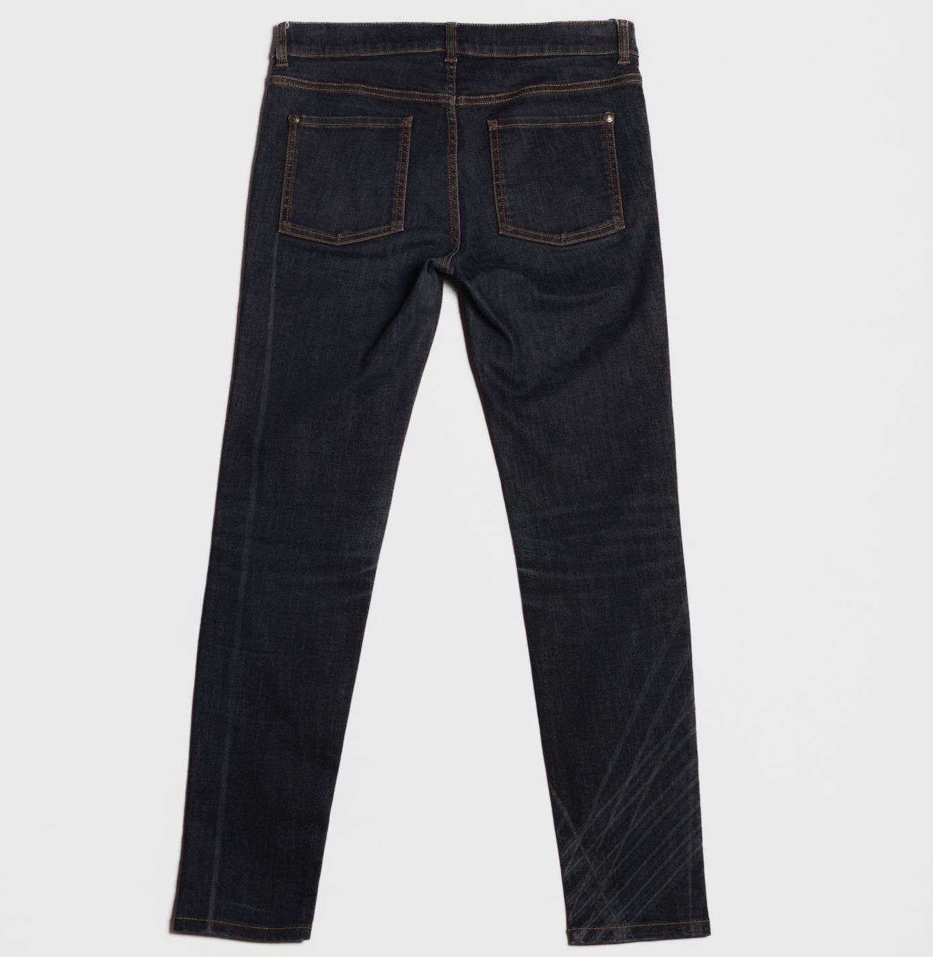 CHANEL - BLACK GRAPHIC JEANS SIZE 38 FR