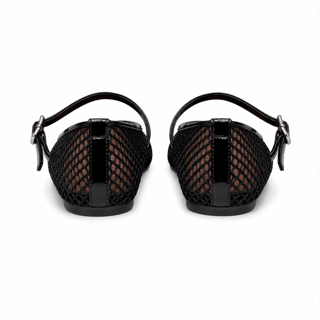 ALAIA - FLATS MARY JANE BLACK MESH SIZE 37 EU