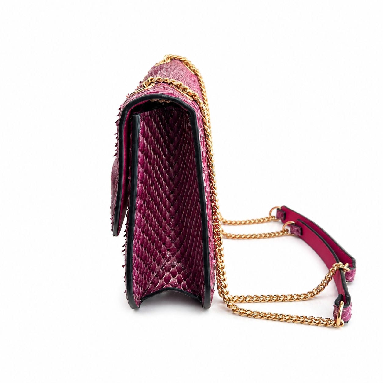 VALENTINO - BAG VLOGO PYTHON PURPLE