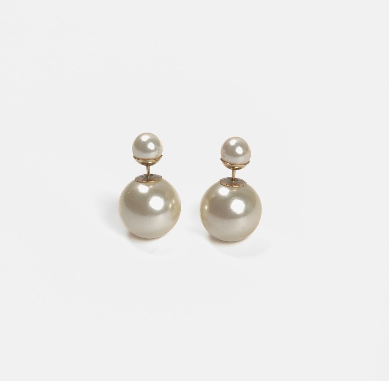 DIOR - EARRINGS TRIBAL WHITE PEARLS