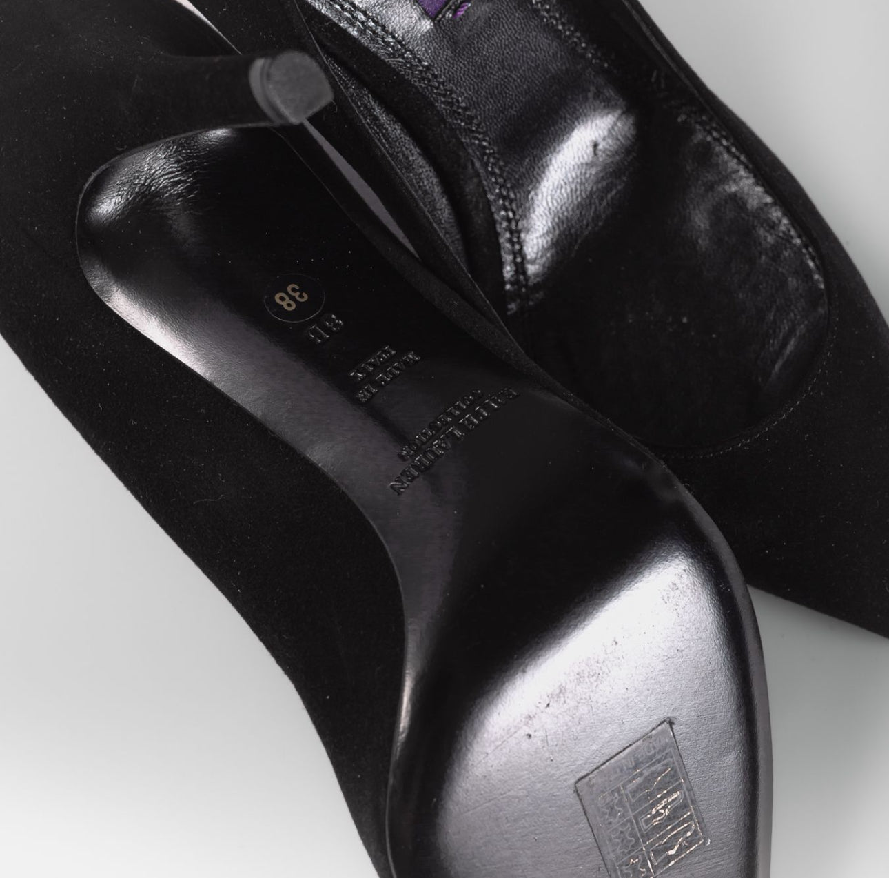 RALPH LAURENT - *BRAND NEW* PUMPS SUÈDE BLACK SIZE 38 EU