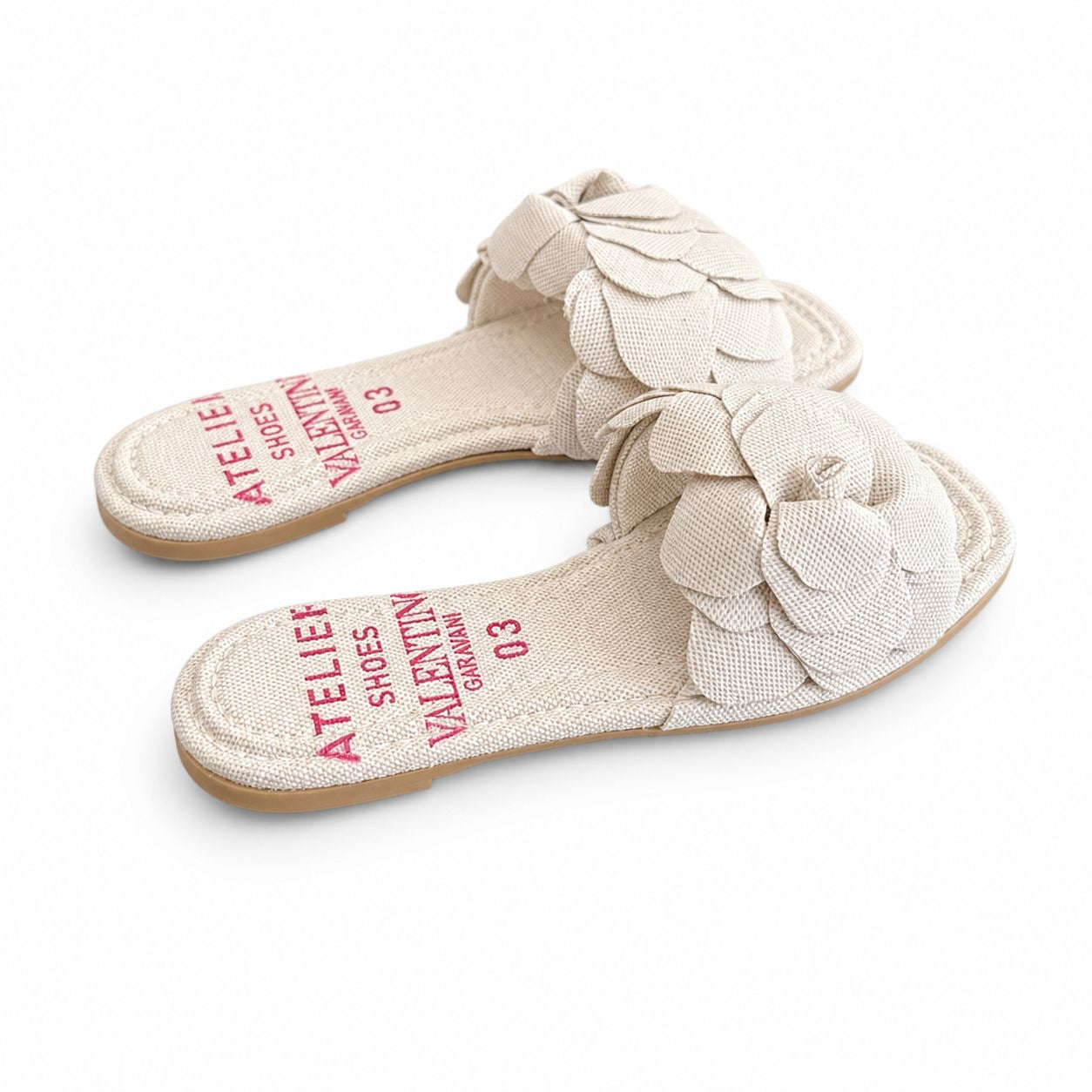 VALENTINO - *BRAND NEW* SANDAL ATELIER VG 03 ROSE EDITION OFF-WHITE SIZE 35 EU