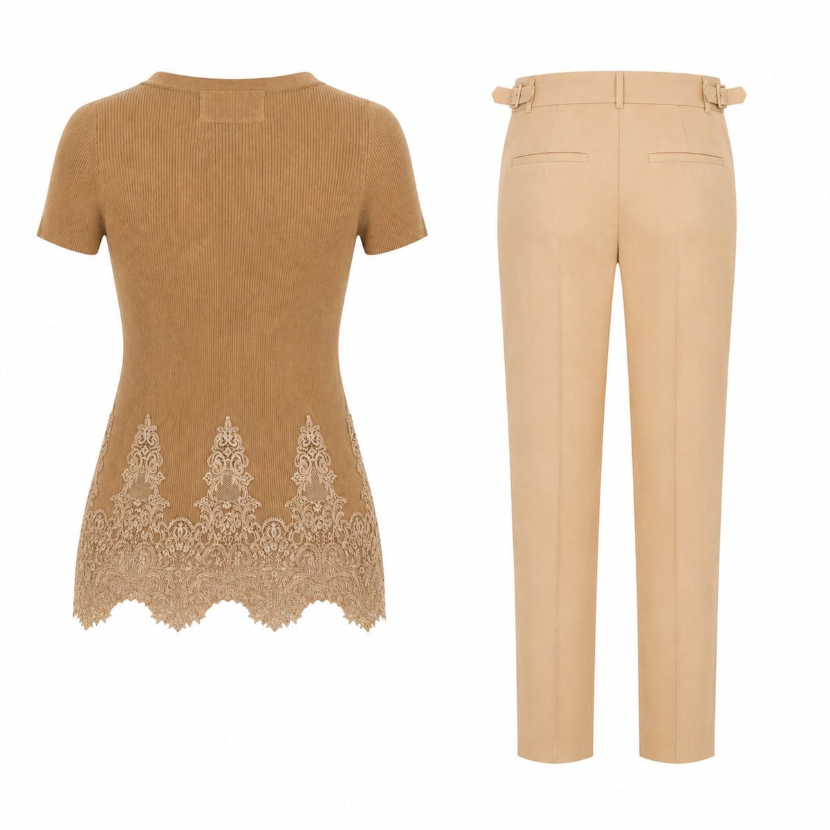 ERMANNO SCERVINO - SET T-SHIRT & TROUSERS SIZE 40 IT/38 IT (36FR/34 FR)
