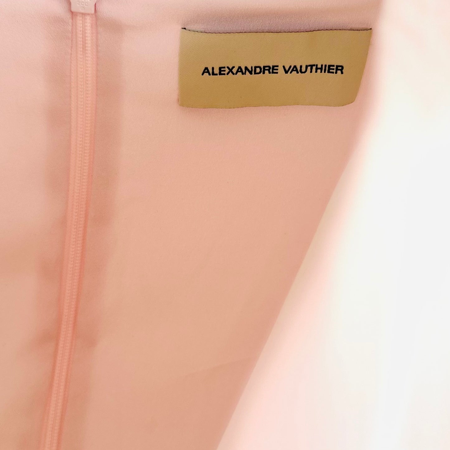 ALEXANDER VAUTHIER - LONG SILK DRESS IN PINK SIZE XS