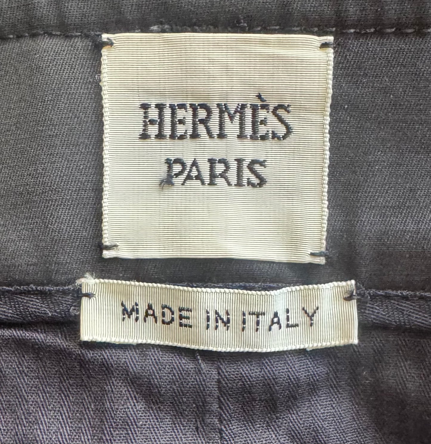 HERMÈS - SHORTS BLACK COTTON SIZE 38 FR