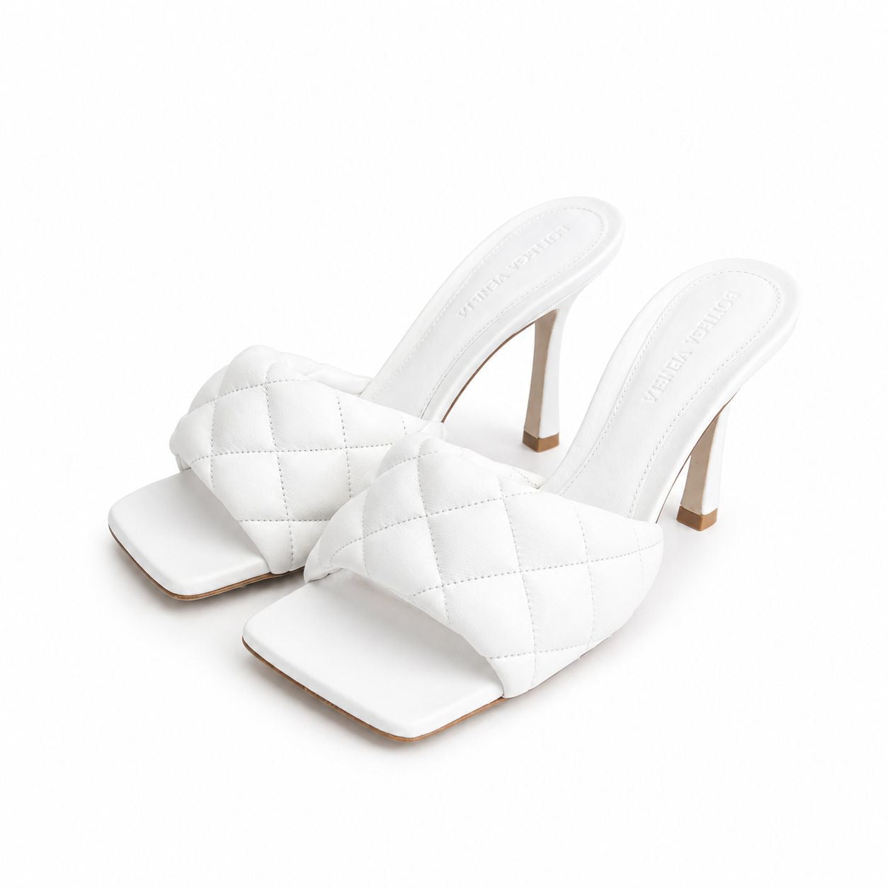 BOTTEGA VENETA - *BRAND NEW* SANDALS HIGH WHITE LEATHER SIZE 36 EU