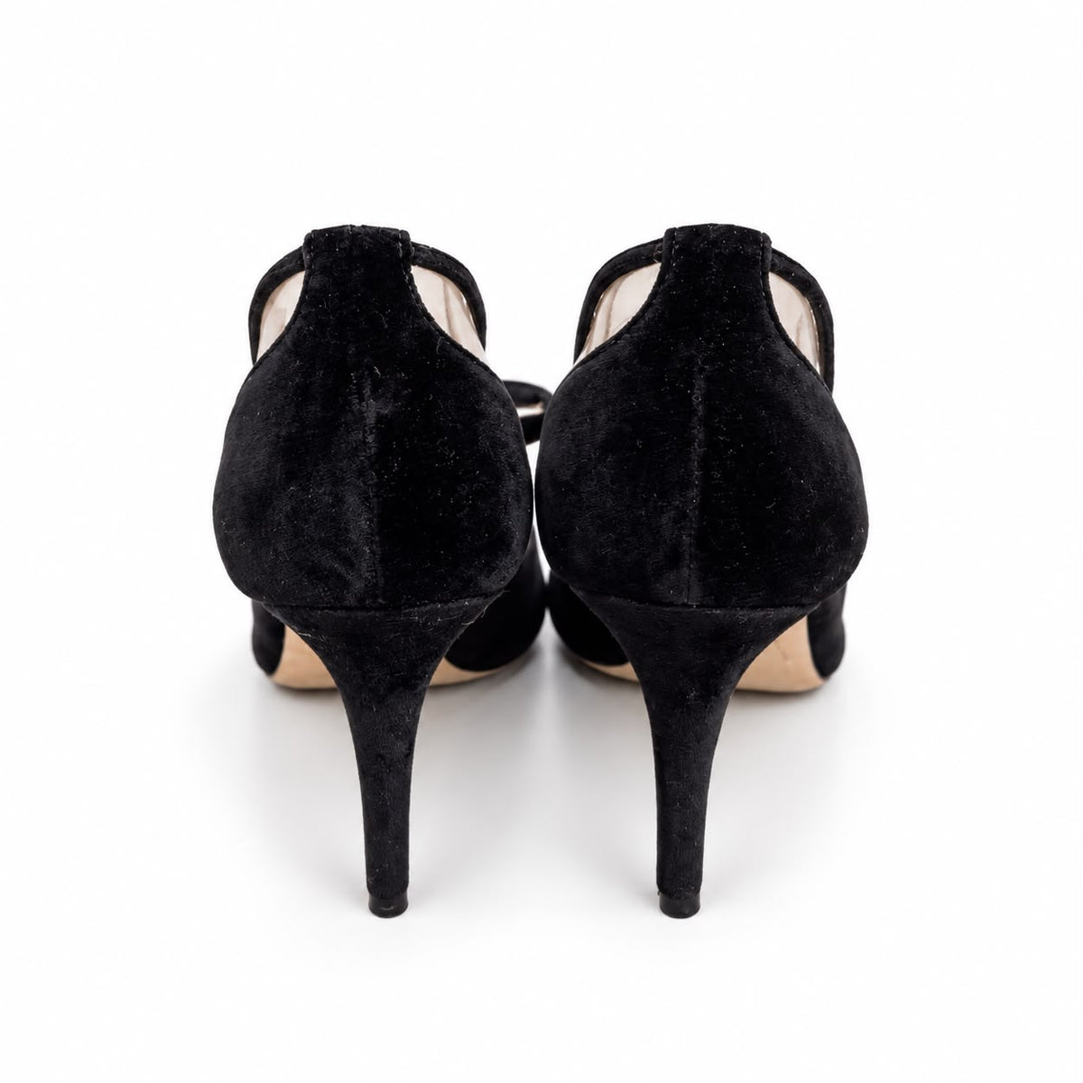 VALENTINO – *NEW* PUMPS BLACK VELVET WITH OVERSIZED BOWS SIZE 37