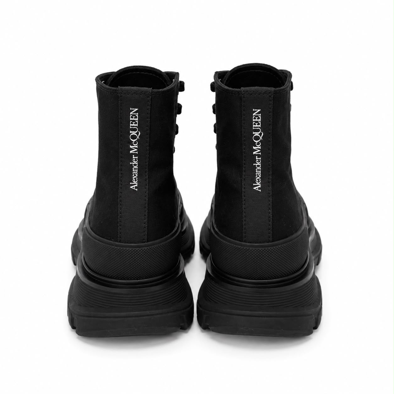 ALEXANDER MCQUEEN - SNEAKERS HIGH-TOP TREAD SLICK BLACK SIZE 38 EU