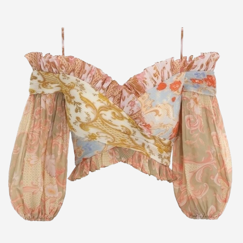 ZIMMERMANN - SET TOP AND SKIRT MULTICOLOR SIZE 2