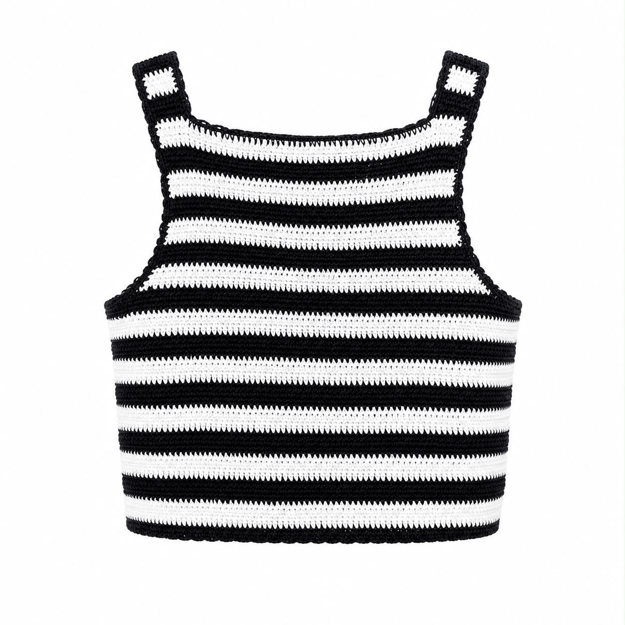 CELINE - CROP TOP BLACK & WHITE